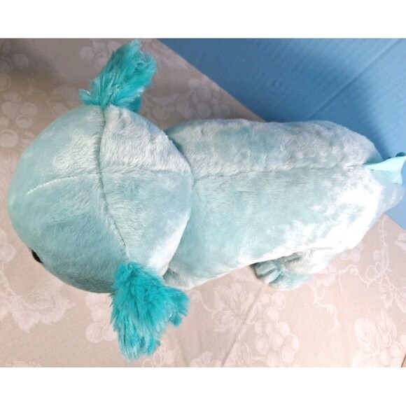 Build A Bear Workshop Exclusive Mint Blue Axolotl Plush Stuffed Animal 18" EC - Picture 8 of 11